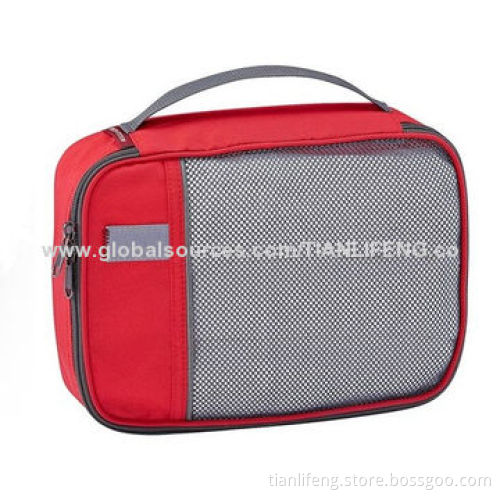 Waterproof nylon cosmetic bag, high capacity